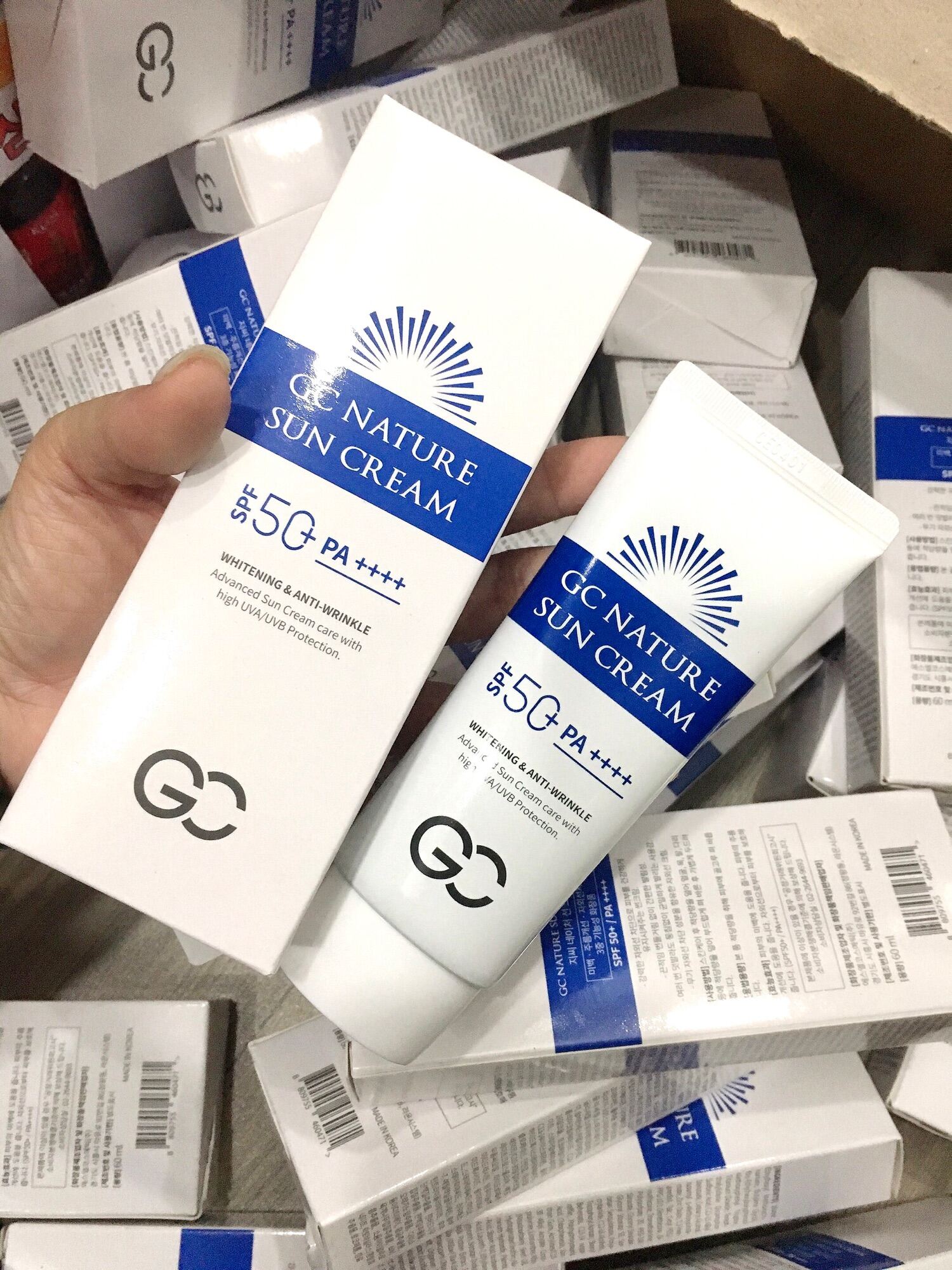 Kem chống nắng GC Nature Sun Cream có phải kem trộn không?