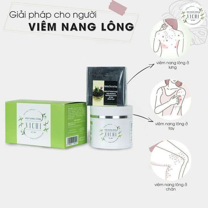 Công dụng của kem trị viêm nang lông Vichi