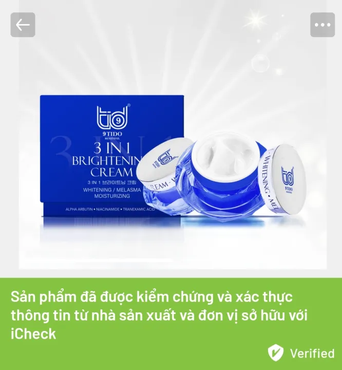 Mỹ phẩm 9 Kido có phải kem trộn không?