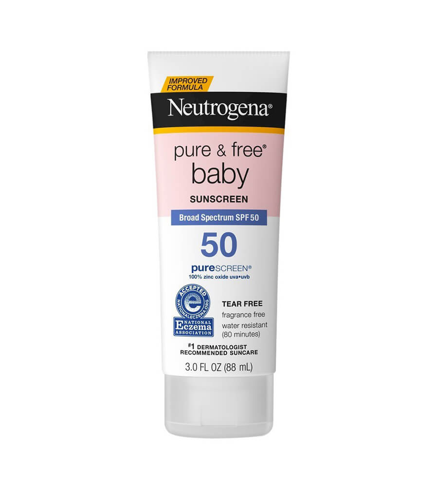 Kem chống nắng cho bà bầu - Neutrogena Pure & Free Baby Mineral Sunscreen SPF 50