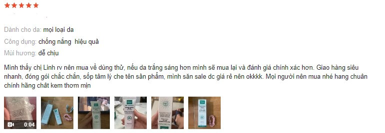 Review kem chống nắng MartiDerm