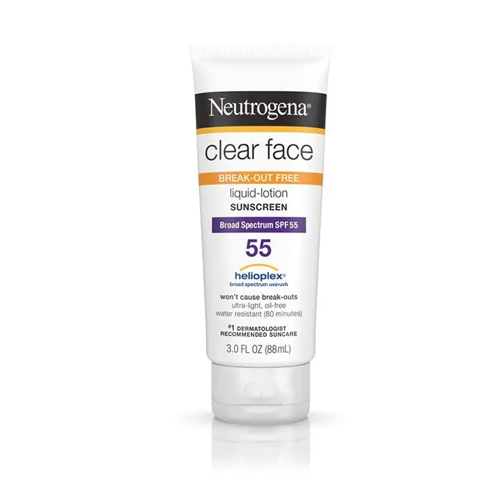 Kem chống nắng Neutrogena 55 - Clear Face Break-Out Free Lotion