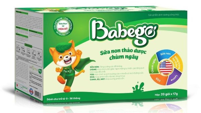 sữa non chùm ngây Babego